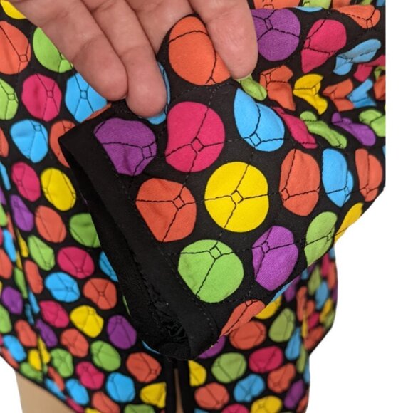 RQT Lightweight Quilted Zip Up Long Sleeve Jacket Black with Multi Color Size S - Picture 7 of 14